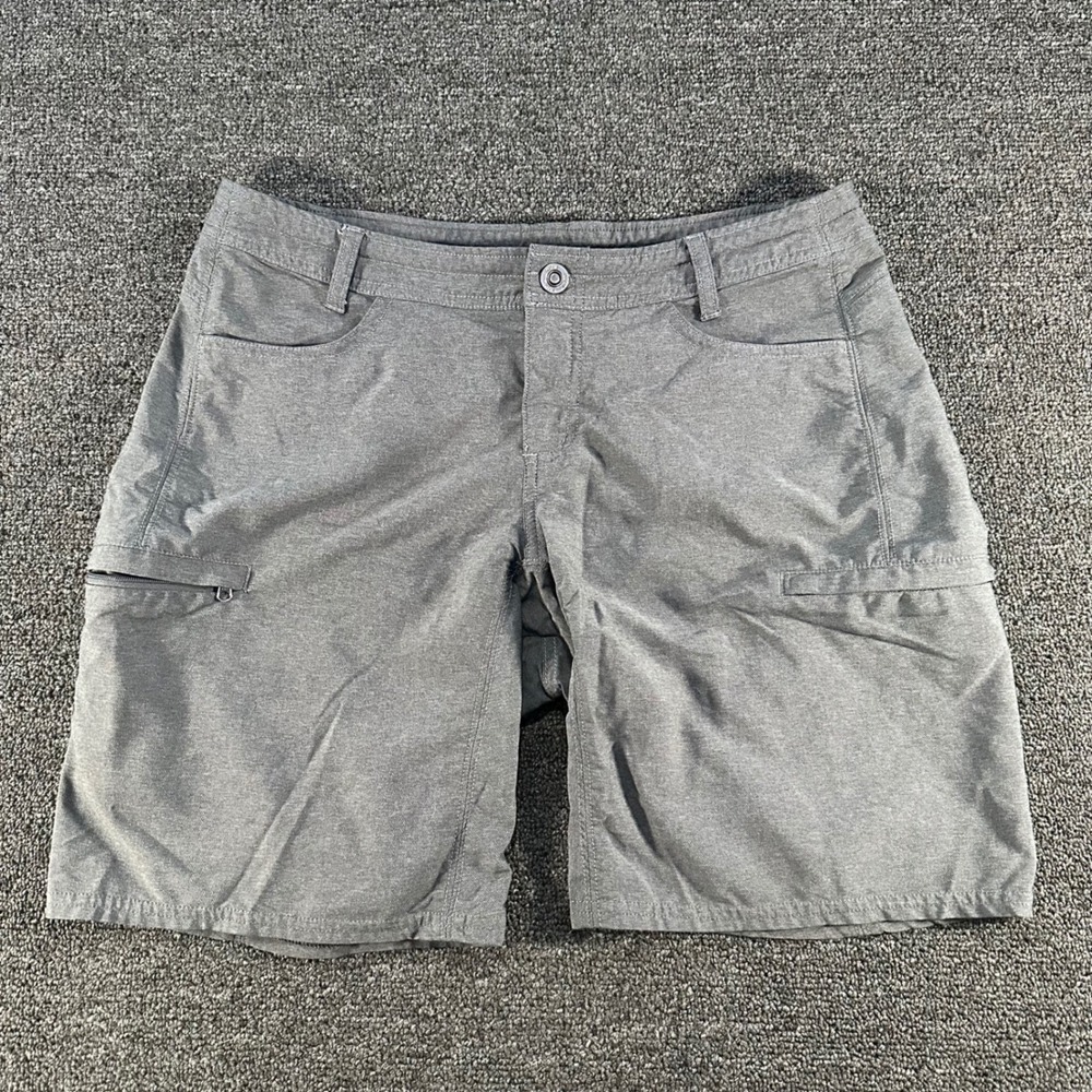 Kuhl Hiking Shorts Womens 10 Grey Good Stretch Cargo Utility Trail Outdoor